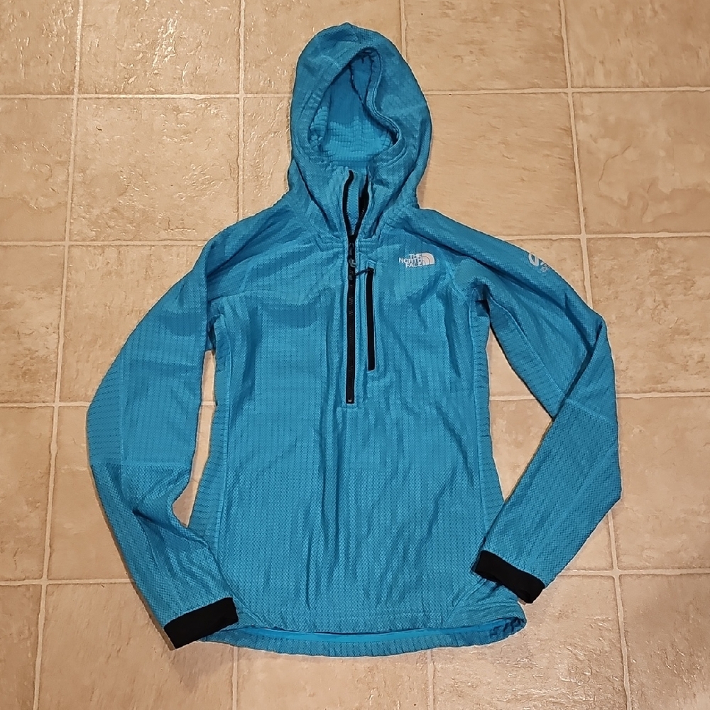 The North Face Summit Series Polartec Vibrant Blue Hooded Jacket